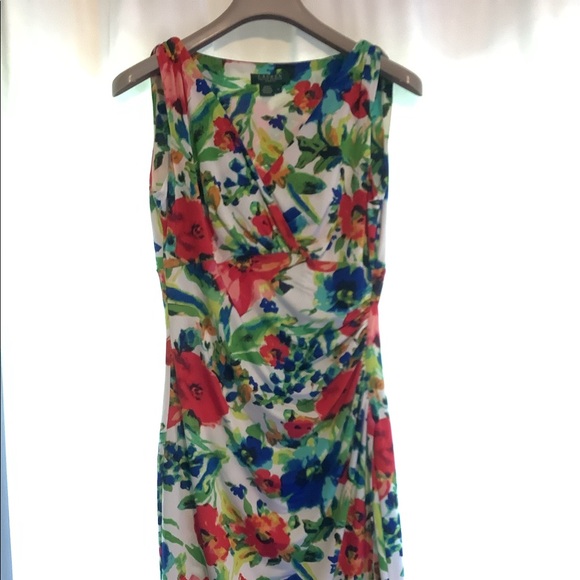 Floral Wrap Style Dress - Picture 2 of 4